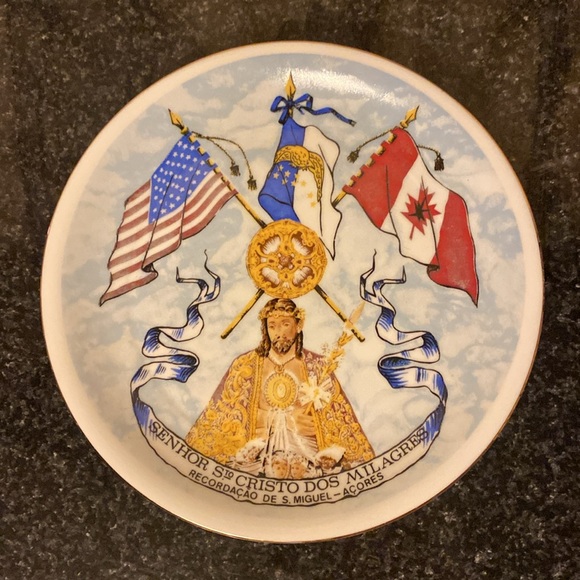 Aguicera Vintage Porcelain Plate from Portugal - Picture 2 of 3